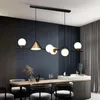 Żyrandole Lampa żyrandola lampa jadalnia wyspa sufit Modern nordycka sypialnia szklana gałki wisząca wyposażenie kuchenne biuro