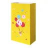 Подарочная упаковка для вечеринки на день рождения вечеринка подарки окрашенные крафт -бумажный пакет 13x8x24cm Balloon Желтый Поверьте себе черное лицо Хэллоуин E OT93X