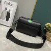 Designer heren Messenger Bag Luxurys heren schoudertas zwart lederen crossbody portemonnee levendig paars neon groen meerdere portemonnee dubbele ritssluiting