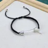 Link Bracelets 1PC Glass Vial Pendant Bracelet Writing Name Wirte On Rice Fashion Jewelry Charm For Women