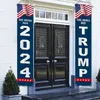 1 Paar Trump 2024-Flaggen – Trump-Veranda-Banner, Dekorationsstoff und lebendige Farben – „Take America Back And Save America Again“-Banner für die Gartentürwand im Freien