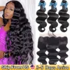 Hair Bulks Brazilian Hair Weave Bundles With Frontal 13x4 HD Transparent Beaudiva Human Hair Body Wave Lace Closure With Bundles 230607