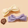 Hårtillbehör Baby Ribbon Hairpin Girl Bows Clip School Hairgrips Kids Solid Color Pin Toddler Lovely Hair Clips Spring 2023 R230608