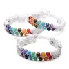 Strand Chakra Armband 7 Chakra Healing Kristallen Yoga Stenen Kralen Armbanden Meditatie Relax Angst Bangle Voor Dames Heren