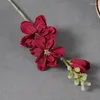 Fleurs décoratives branche courte Delphinium fleur artificielle mariage route rangée de plomb accessoires décoration de la maison Po accessoires
