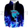 Sweats à capuche pour hommes Sweatshirts Mr Wolf Beast Lightning Cat 3D Hommes Vêtements Femmes Harajuku Anime Vêtements Adolescents Sweat-shirt surdimensionné Streetwear japonais 230607