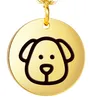 Pendant Necklaces Dreamtimes Cute Pet Dog For Women Love Animal Stainless Steel Choker Ketting Jewelry Kids Gift Wholesale