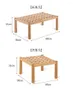 Mobili da campo Combinazione di divani per il tempo libero nordico per esterni personalizzati Cortile in teak Impermeabile in legno massello Doppio singolo di fascia alta