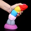 Многоцветный фаллоимитатор для анального реалистичного фаллоимитатора с всасывающей чашкой G-Spot Massage Anal Plug Огромный Dragon Dildo Женские красочные секс-игрушки L230518