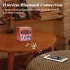 Haut-parleurs portables rétro classique Radios portables noyer en bois Radio Rechargeable USB Bluetooth haut-parleur Support carte Playe