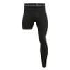 Mäns shorts Men Compression Pants Base Layer träningsbyxor som kör tätt sport beskurna ett ben leggings basketboll fotboll yoga fitness 230607