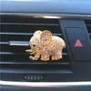 Bling biltillbehör aroma vent clip bil lukt bil parfym luft friskare i bilprydnader diamant elefant auto interiör dekor