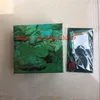 5pcs Aksesuar kutusu erkekler lüks kadınlar kaliteli koyu yeşil hediye vaka saatler için kitapçık kartı etiketleri ve kağıtlar İngilizce 116610187u