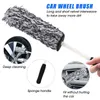 2024 Long Plush Car Wheel Tyre تفاصيل فرشاة Hub Hub Cleaning Dirt Remover Tools Universal Truck Auto Tyre Care Washes Brushes