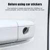 2024 2024 4st Lysande bildörr Key Hole Protection Stickers Auto Body Decoration Decals för Tesla BMW Benz Alla biltillbehör