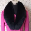 Scarves Natural Fur Collar Real Scarf Black Colour In Different Size BE1534