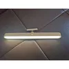 Vägglampa USB laddning av träspegel framfyllning ljus 360 ° rotera led natt bärbar magnetisk sovrum sovrum
