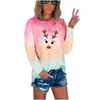 Frauen Blusen Weihnachten Elch Print Shirts Für Frauen In Elegante Hemd Harajuku Tops Casual Plus Größe Blusa Feminina Bluse