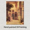 Luxe Canvas Art Portret Schilderij door Frederic Leighton Old Damascus Hand Painted Study Rooms Decor