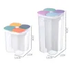 Food Savers Storage Containers Kitchen Box Plastic Grain Tank Sealed Moisture Proof with Lid Container Items 230607