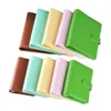 Notepads Macaroon Color A6A5 PU Leather DIY Binder Notebook Cover Diary Agenda Planner Paper School Stationery 230607