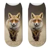 Chaussettes pour hommes idées 3D belle Animal imprimé hommes mode drôle unisexe mignon coupe basse été confortable nouveauté cheville