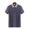 Italië Designer Poloshirts Heren Luxe Polo Casual T-shirt Snake Bee Print Borduurmode High Street Herenpolo's