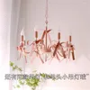 Wall Lamp French Pink Bow Metal Lamps Bedroom Bedside Study Princess Girl Ckids Room Led Sconces Lights Decor Lighting Fixtures