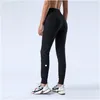 Yoga Outfit Ll Women Ninth Push Fitness Leggings Soft High Waist Hip Lift Elastic Casual Jogging 7 Colors L2079 Drop Delivery Sports Dh2Rz