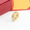 anello a vite amore anelli da uomo gioielli classici di design di lusso da donna diamante Acciaio al titanio Lega placcato oro Oro Argento Rosa Non tramonterà mai Non allergico