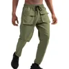 lu Gym Pantaloni da jogging da uomo Pantaloni da jogging morbidi ad asciugatura rapida Pantaloni lunghi Pantaloni sportivi Fitness Allenamento Casual con grandi tasche K-45