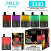 Poco BM 7000 puffs mesh coil Electronic Cigarette Disposable vape with 850mah type c battery and 17ml cartridge pod US warehouse 10 flavors