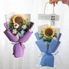 Декоративные цветы ко дню матери подарки подсолнечника ручной работы вязальщико