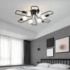 Plafoniere moderne LED multiple E27 Base lampada nera/dorata 5/6 testa per soggiorno/camera da letto illuminazione interna retrò
