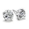 Stud 925 Sterling Sier Boucles D'oreilles De Luxe Cristal Zircon Pour Hommes Femmes Élégant Noble Boucle D'oreille Bijoux Haute Qualité Drop Delivery Dhcub