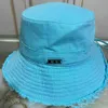 دلو شاطئ غير رسمي للسيدات شاطئ الصيف الظل في الهواء الطلق قبعة سفر القبعات بوب واسعة القبعات مصمم دلو