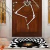 Mattor avloppsmanhål 3D täcker skräck hem mattan clown fällan visuellt vardagsrum badrum golvmatta halloween kreativ dekor för