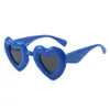 Sunglasses Fashion Y2K Women 2023 Heart Candy Inflatable Vintage Sun Glasses Quality Gafas Love Lentes De Sol Mujer