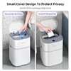 Bidoni per rifiuti 14L Smart Bathroom Trash Can Insaccamento automatico Smart Sensor Garbage White Electric Touchless Square Bidone automatico Smart Home 230607