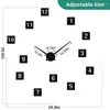 Wall Clocks DIY Clock King Live Large Modern 3D Frameless Mute Watches Stickers For Living Room Decorations