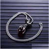 Hanger Kettingen Retro 316L Rvs Mens Monster Dragon Claw King Kong Glazen Kralen Sieraden Drop Levering Hangers Dhv12