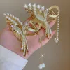 Lampadario Ciondola 2023 Nuovo Grano Perla Nappa Artiglio Dei Capelli Clip Vintage Strass Hairgrip Barrettes Antico Tornante Per Le Donne Accessori Per Capelli Regalo Z0608