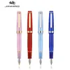 Fountain Pens Jinhao 82 DIY Transparency Pen Acrylic Ink Spin Golden EFF Nib Elegante Business Office School Supplies Writing 230608