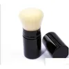 epacket LES BELGES single brush RETRACTABLE KABUKI with retail Box Package Makeup Blender single brushes