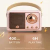 Portable Speakers Retro Portable Bluetooth Speaker Classic Music Player Portable Travel Wireless Speaker Radio Soundbox Music