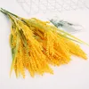 Decorative Flowers Unhusked Rice Blossoms Artificial Fake DIY Daily Table Decoration Gardon Decro Home Bouquet Faux Branch