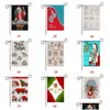 Decorazioni natalizie Colorf Babbo Natale Giardino Bandiera Cortile Banner appeso Lettera Lino stampato Decorazione natalizia Dbc Drop Delivery Home Dhcwf