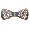 Kowarki Masowe puste drewno dla mężczyzn garnitury ślubne drewniane krawat motyla kształt bowknots gravatas szczupły cravat x3