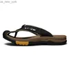 Echt Koe Lederen Schoenen Heren Sandalen Heren Slippers Heren Casual Schoenen Klassieke Massage Strand Slippers Antislip Zomer 2021 L230518