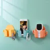 Hooks Wall Mounted Mobile Phone Storage Box Multi-function Non-punching TV Air Conditioner Adhesive Charging Bracket Hanger